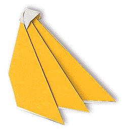 Схема оригами банан