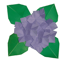 Схема оригами цветок