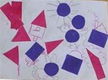 Аппликация из бумаги для детей “Волшебная геометрия”