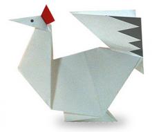 Схема оригами курица
