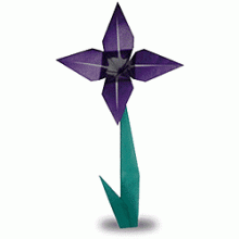 Схема оригами ирис