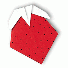 Схема оригами клубника