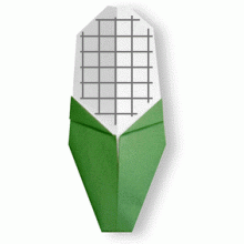 Схема оригами кукуруза