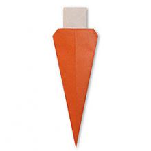 Схема оригами морковь