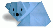 Схема оригами мышь