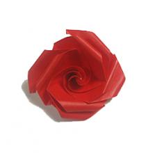 Простая роза оригами - схема сборки