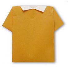 Схема оригами рубашка поло