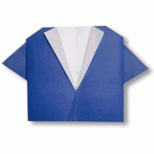 Схема оригами рубашка